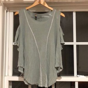 Free People Sleeve Cut-Out Shirt